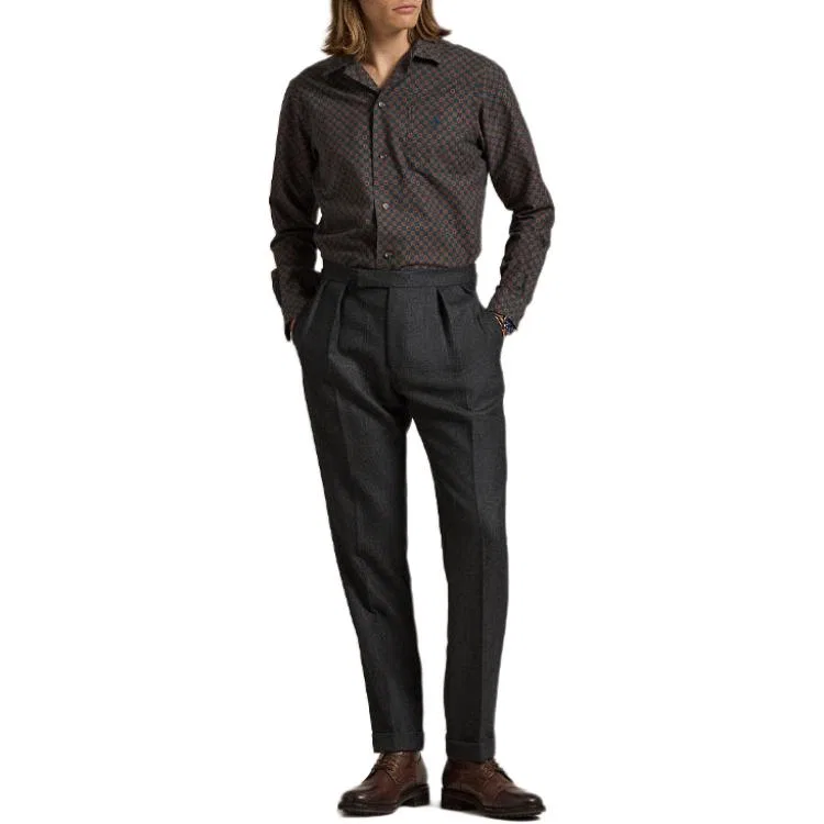 Рубашка FW24 Men's Brown Polo Ralph Lauren — фото 3