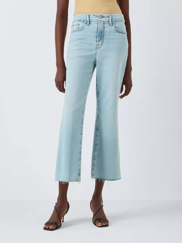 

Джинсы Good American Crop Mini Bootcut, цвет indigo 715