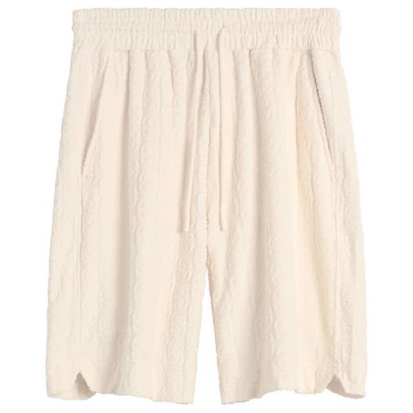 

Махровые шорты с монограммой Drôle De Monsieur, off белый