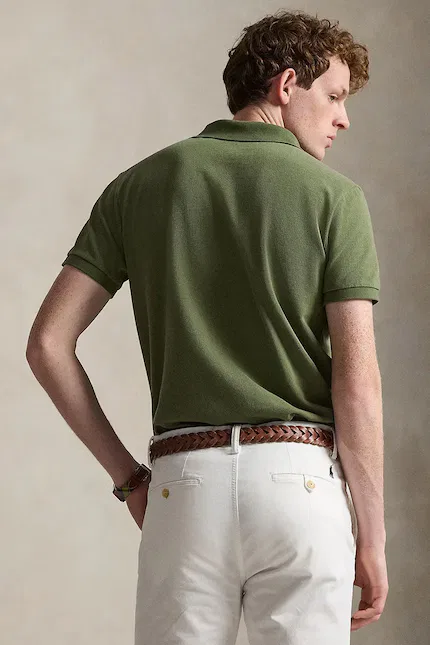 Поло из хлопка slim fit Polo Ralph Lauren, зеленый — фото 2