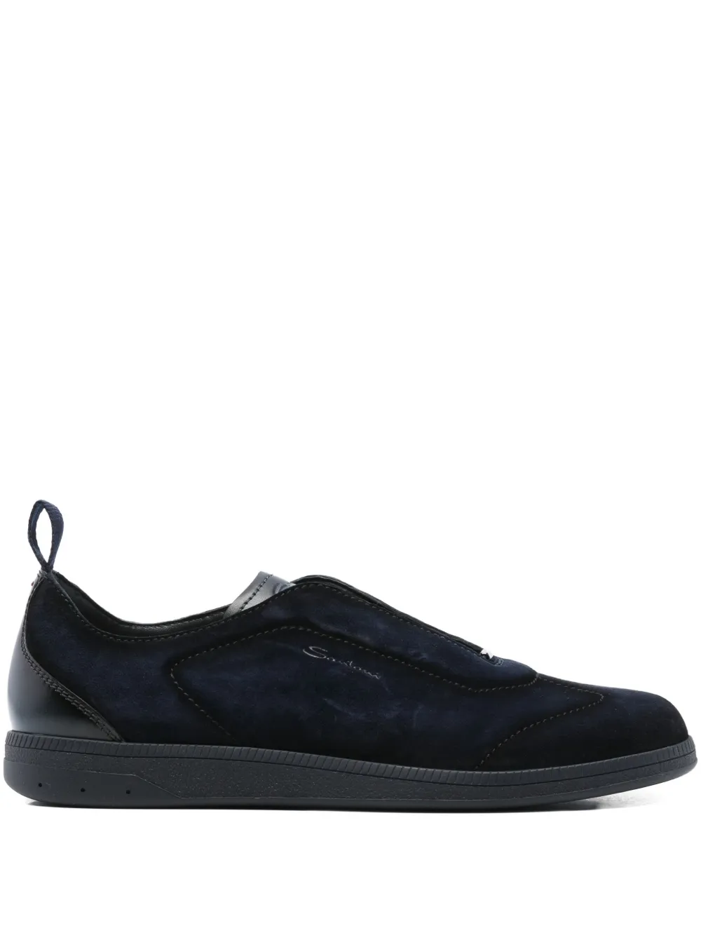 

Замшевые слипоны Santoni, синий