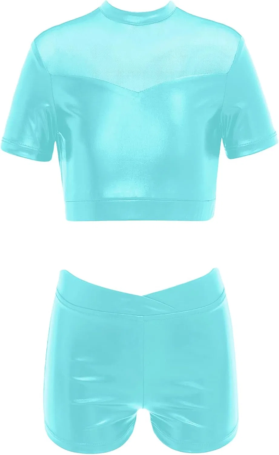 Детский спортивный костюм с блестками JEATHA, 2 предмета, цвет Mint Green