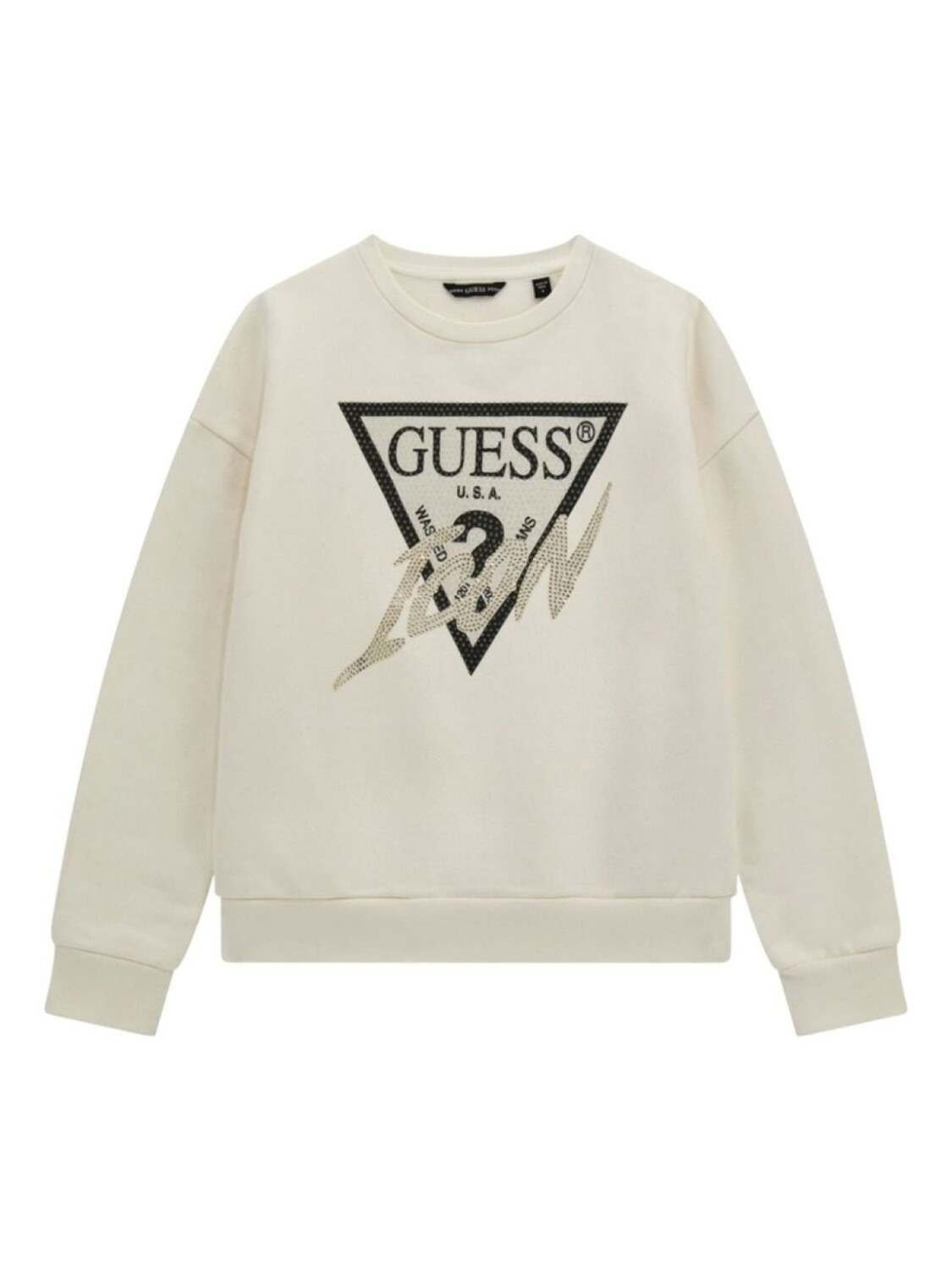 

Guess kids толстовка с логотипом, белый
