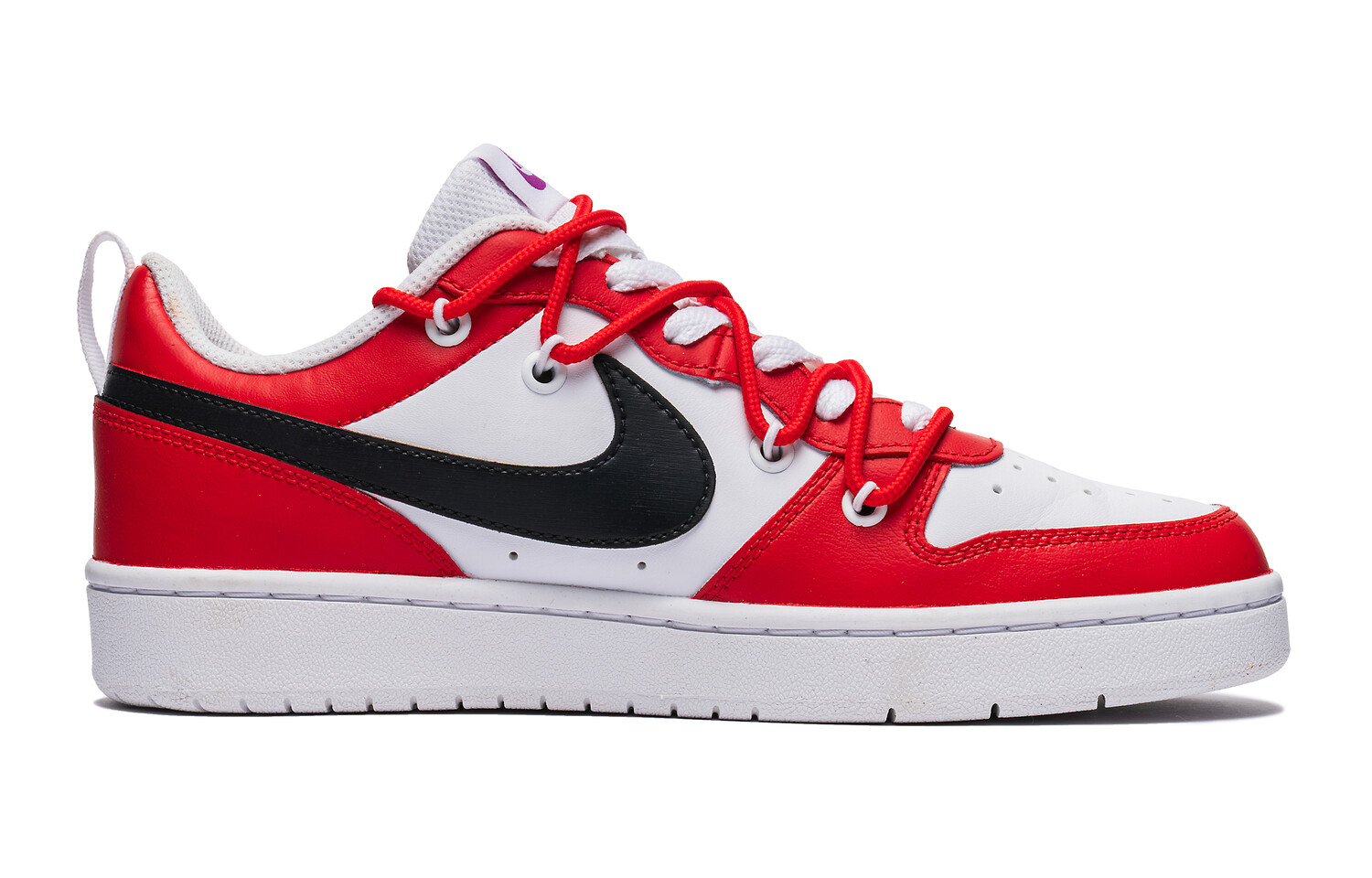 

Кроссовки Nike Court Borough Skateboarding Shoes Women's Low-top White, красный