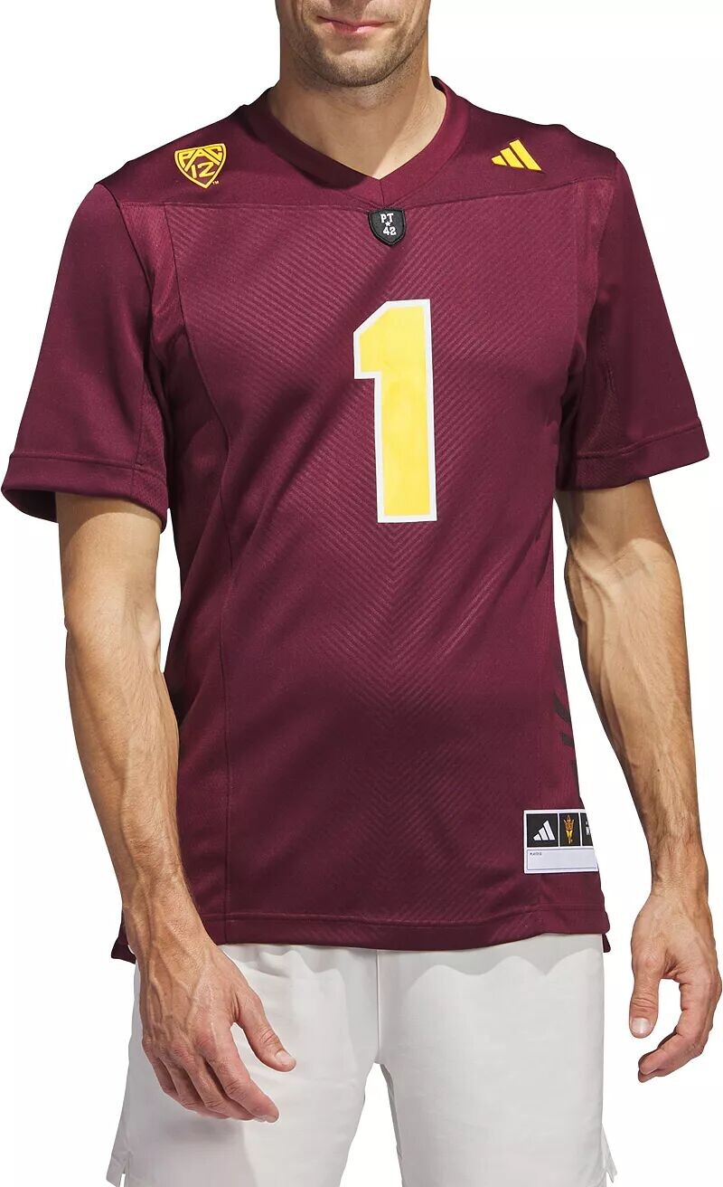 

Мужская футбольная майка Adidas Arizona State Sun Devils Maroon Premier Replica