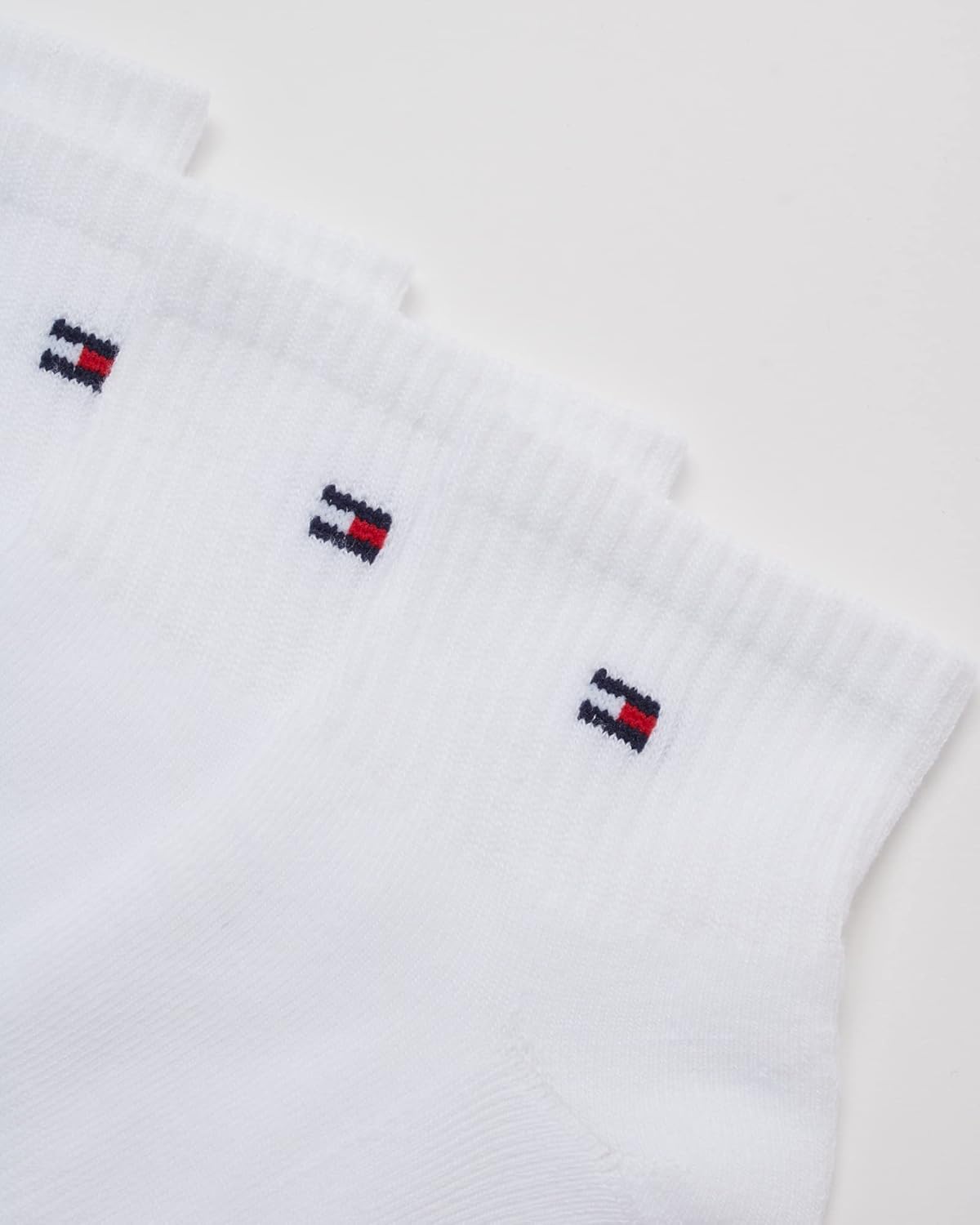Мужские носки Tommy Hilfiger Quarter - упаковка из 12 пар с поддержкой свода стопы, комфортной амортизацией и спортивным стилем (7-12), White Flag — фото 4