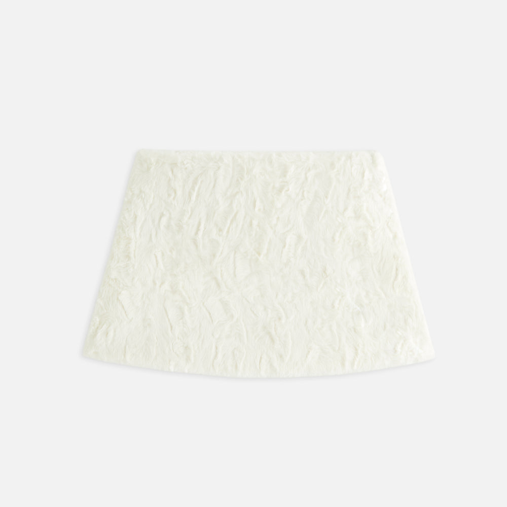 

Юбка Kith Women Ashtyn Cowlick Fur Mini Skirt, цвет Sandrift