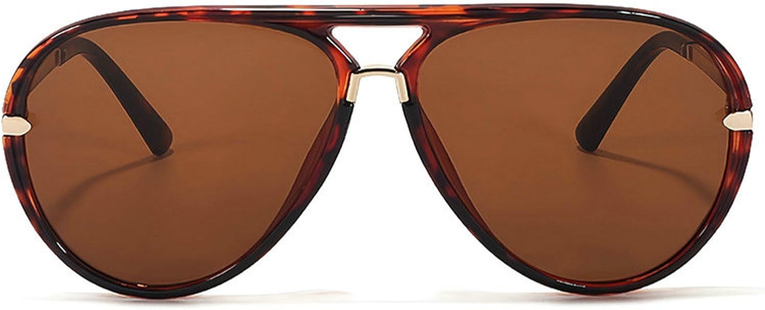 

COTIA 2025 Модные ретро-солнцезащитные очки-пилот для женщин и мужчин, квадратная форма, двойная перемычка, стильные солнцезащитные очки для активного отдыха и путешествий, Leopard