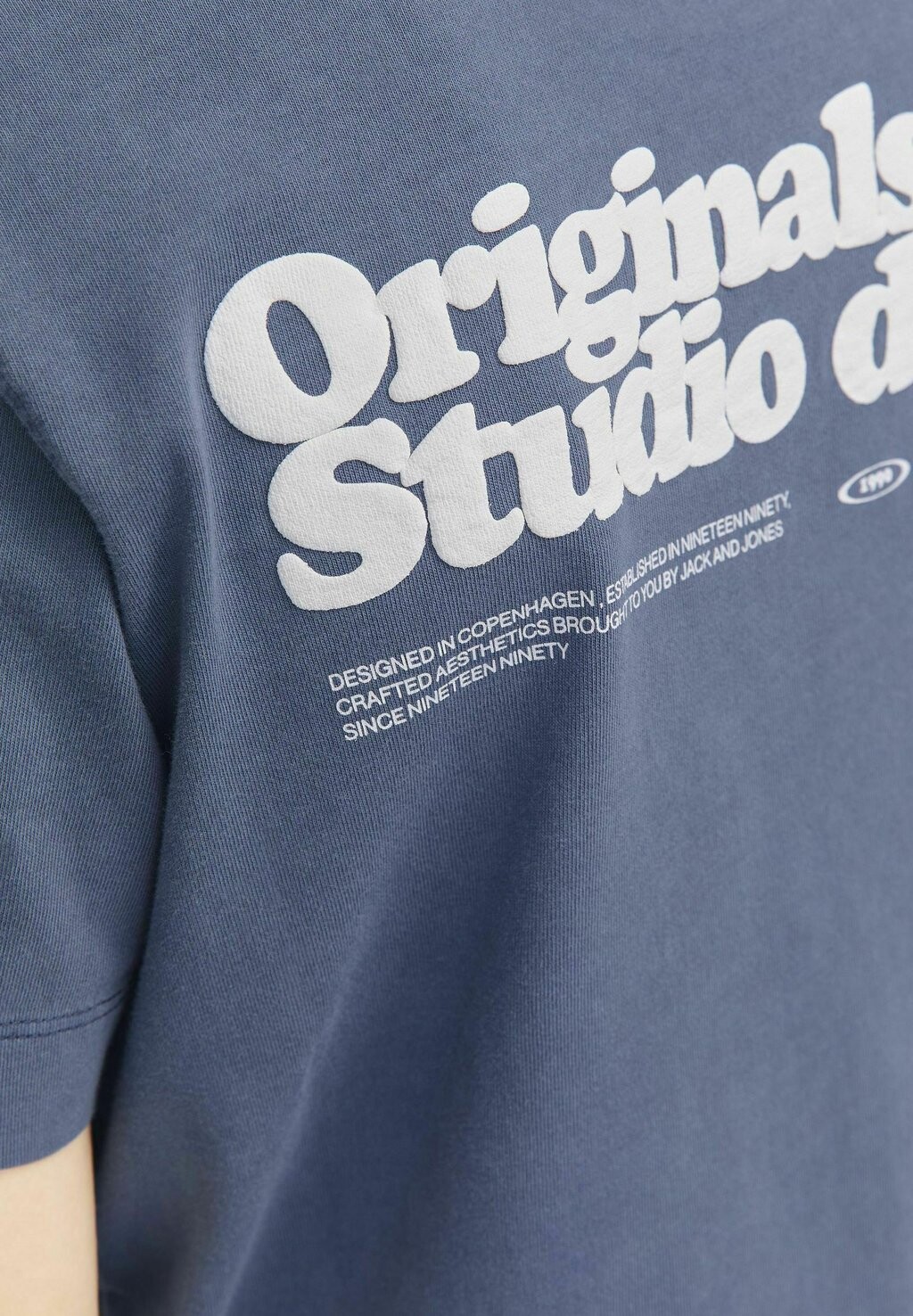 

Футболка с принтом GEDRUCKT Jack & Jones Junior, темно-синий