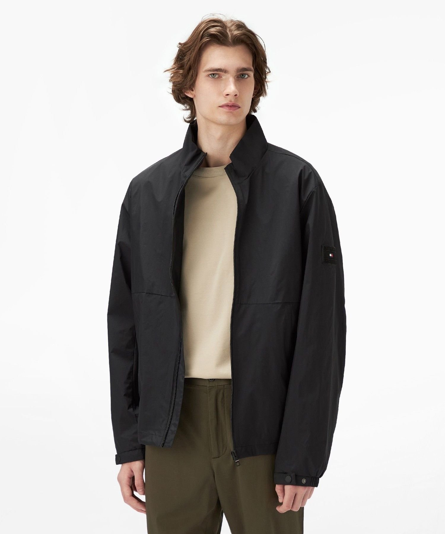 Нейлоновая рубашка Tommy Hilfiger, Black BDS