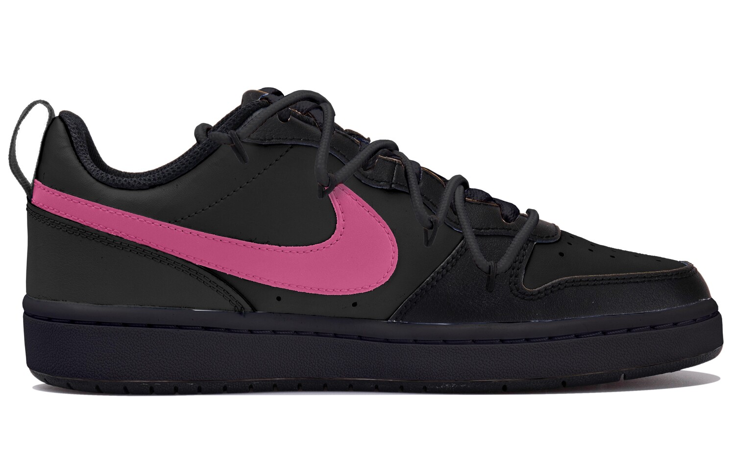 

Кроссовки для скейтбординга Court Borough женские, низкие, черный/розовый Nike