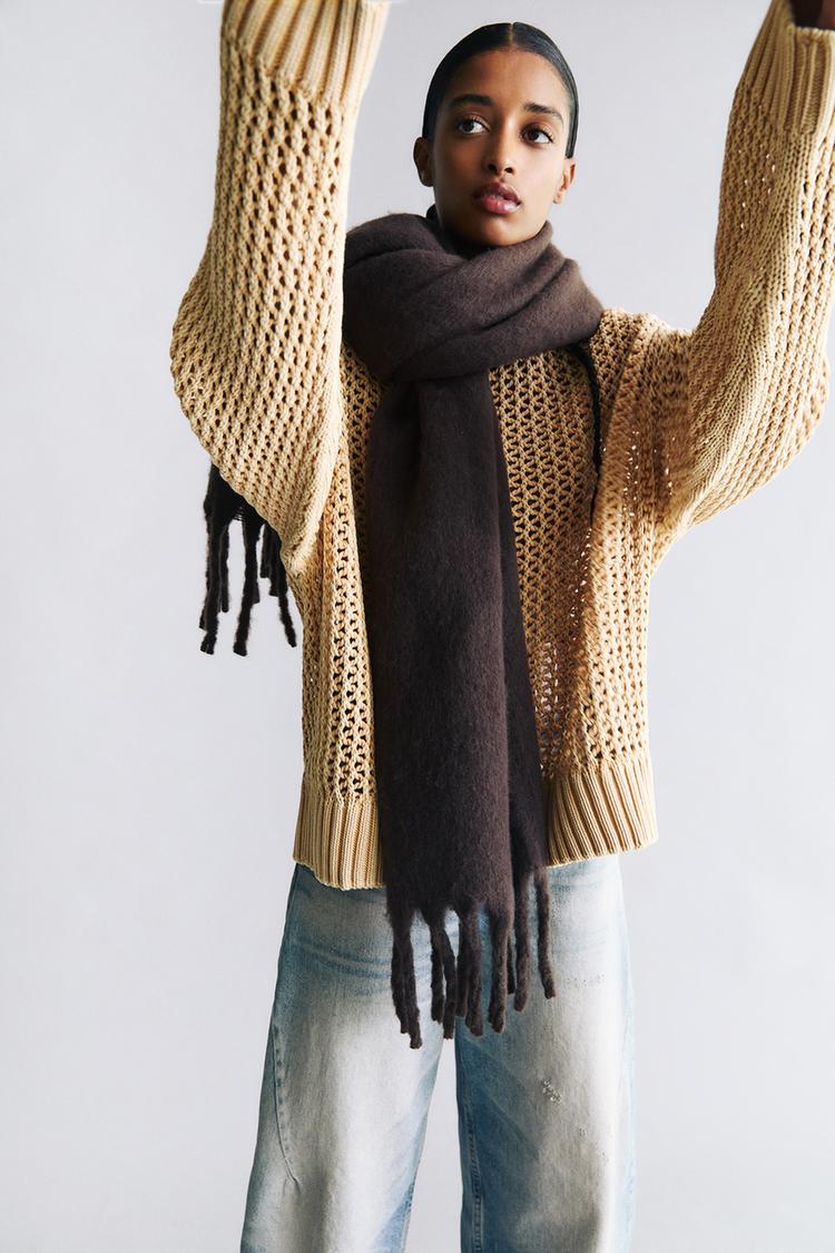 

Базовый шарф Pull And Bear, коричневый