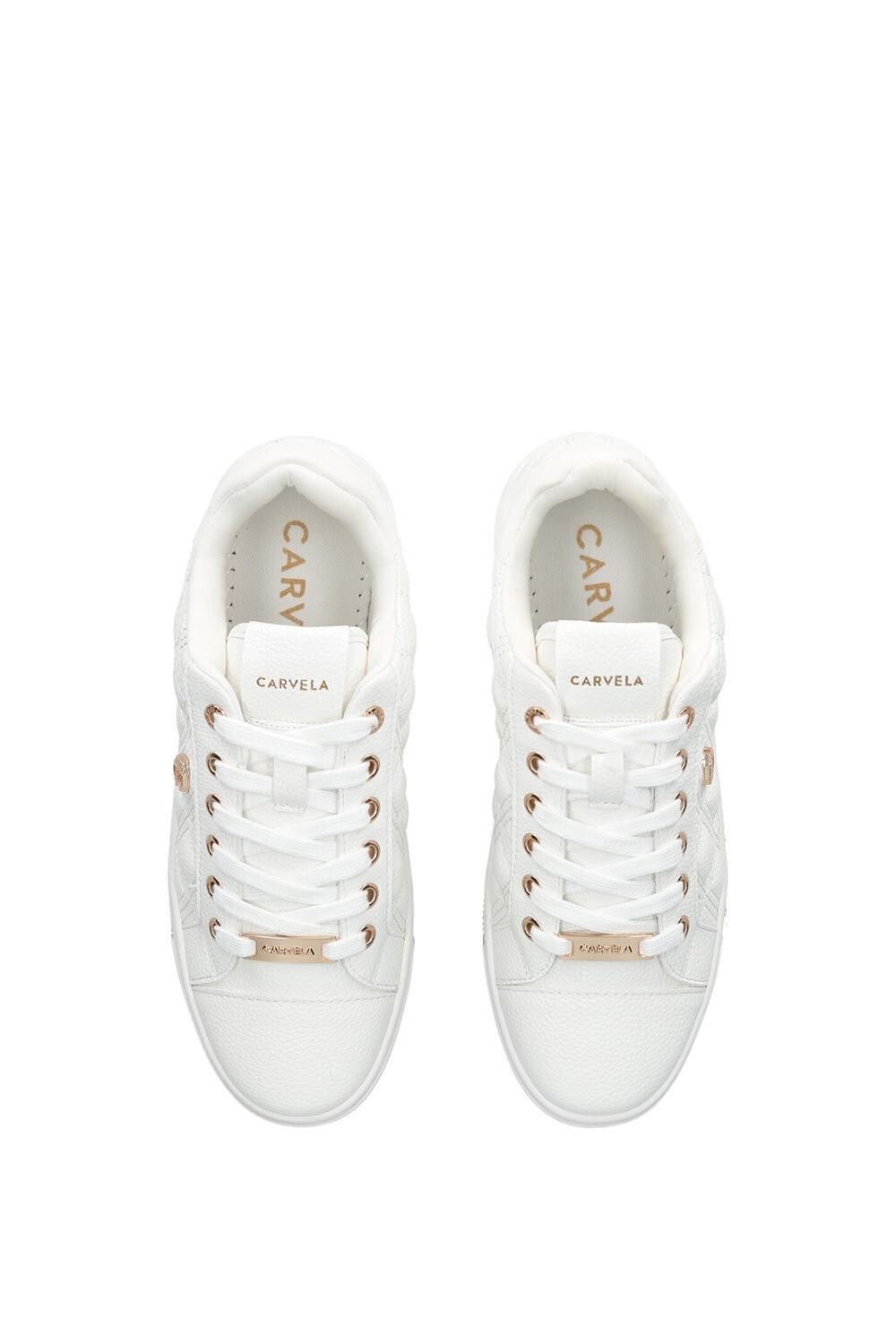 Кроссовки 'Diamond Quilt'  Trainers Carvela, белый — фото 2