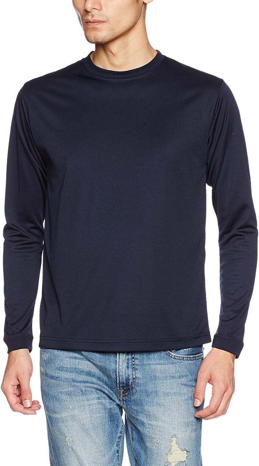 

Мужская футболка с длинным рукавом United Athle Dry Silky Touch 4.7oz (508901), темно-синий