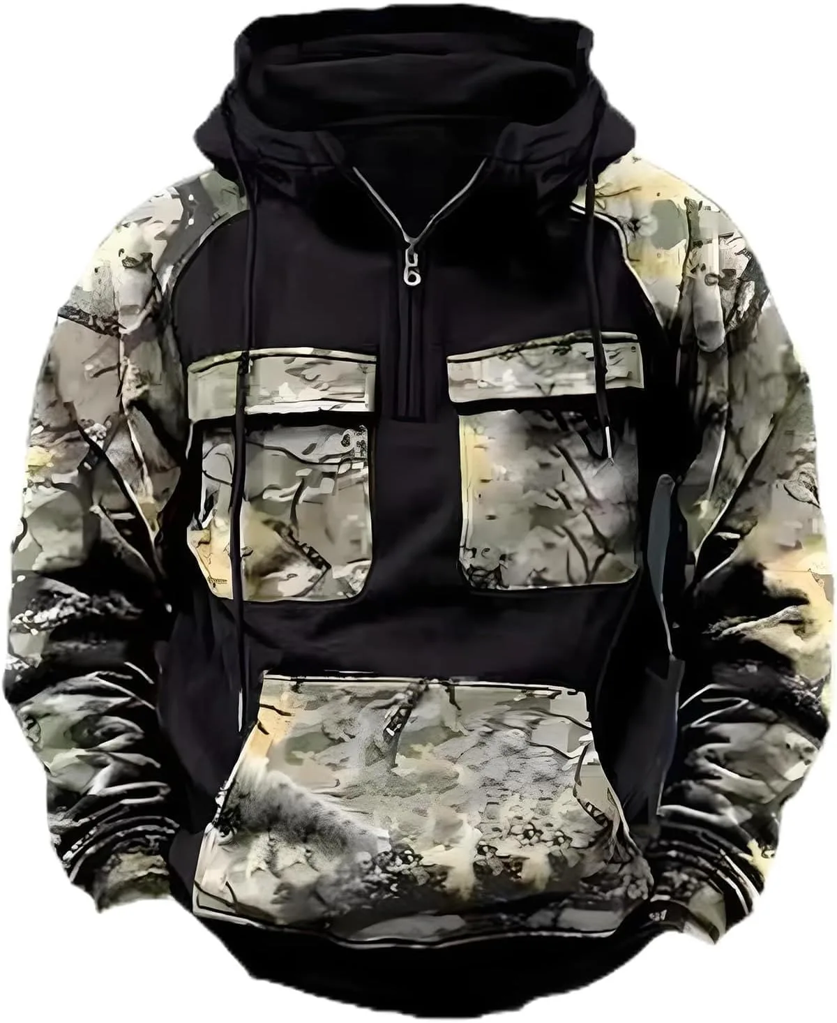 

Мужской камуфляжный худи с карманом tobchonp