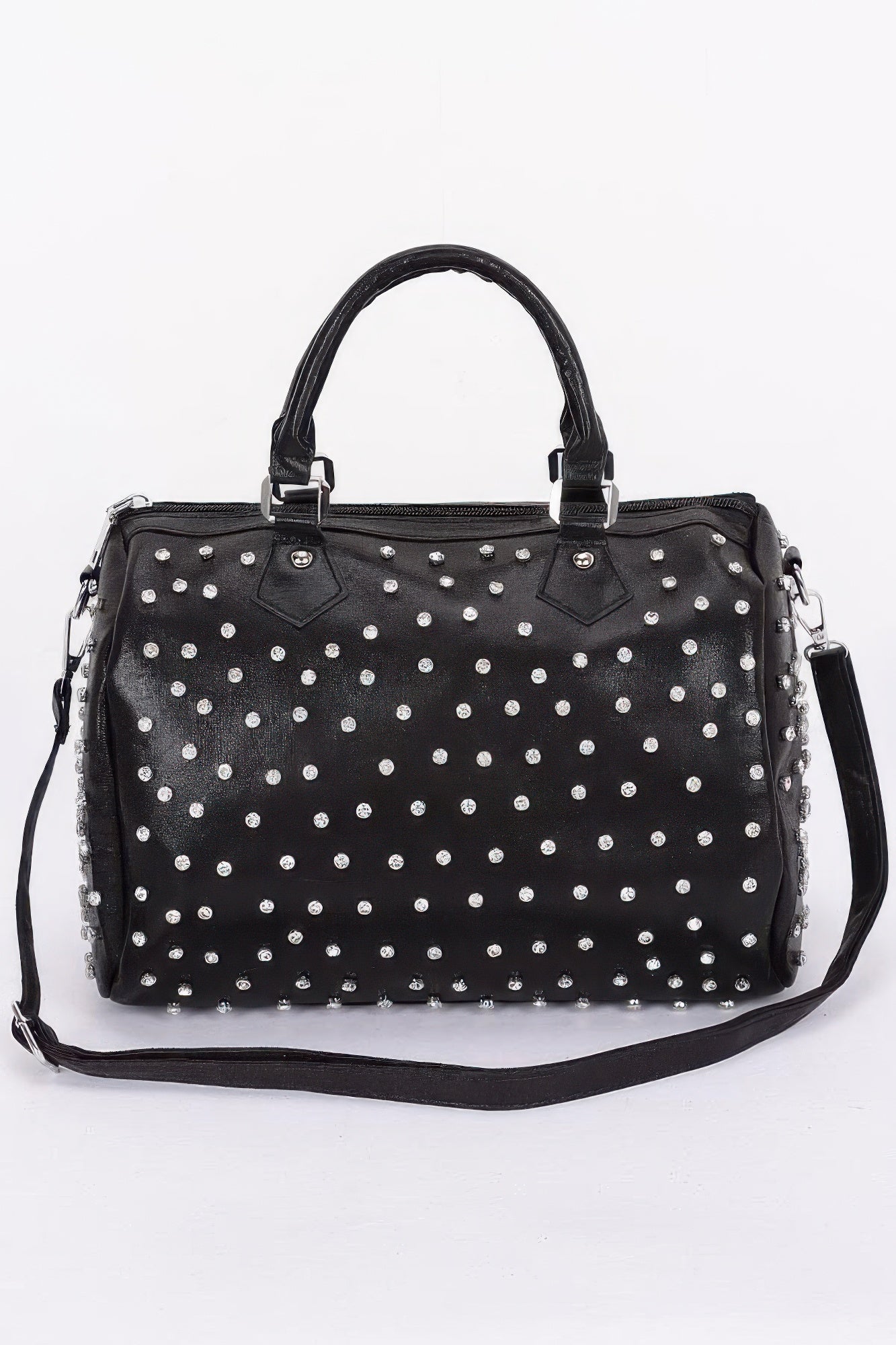 

Женская сумка боулинг с кристаллами FASHNZFAB, черный