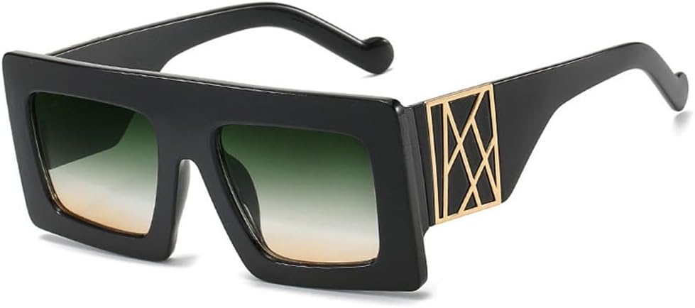 

Солнцезащитные очки 2027 года для женщин, винтажные, большие, в стиле хип-хоп, женские, с градиентным затемнением, с защитой от УФ-излучения UV400, мужские, в стиле панк MTZJH, C7