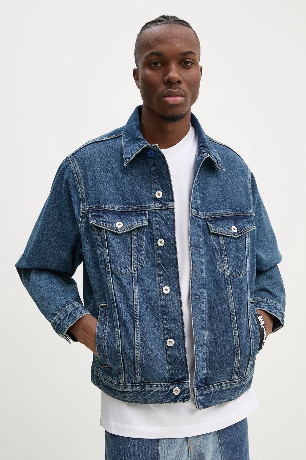 

Джинсовая рубашка Karl Lagerfeld Jeans, синий