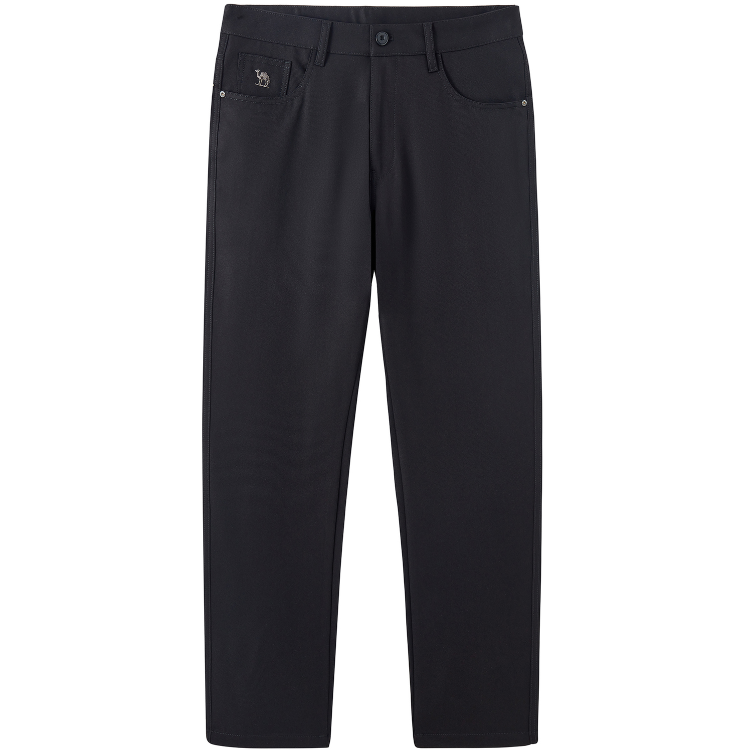 

Однотонные брюки с микростретч, удобные, дышащие, универсальные повседневные брюки men's CAMEL, черный