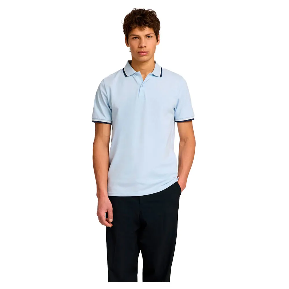 

Поло с коротким рукавом Selected Atlas Sport Slim Fit, синий