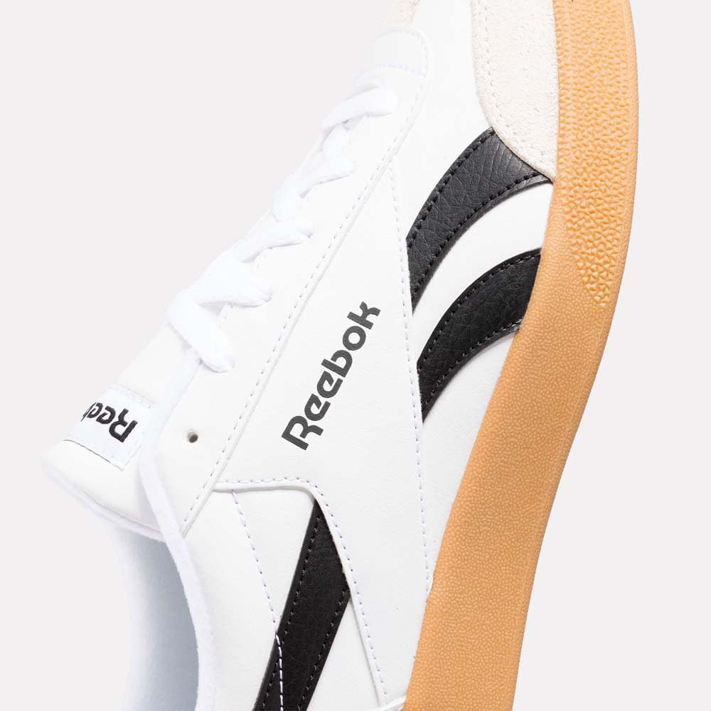 Кроссовки Reebok Unisex-Adult Smash Edge Suede, белый/черный/карамельный — фото 2