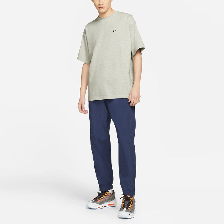 Футболка Nike x Kim Jones Crossover Air Logo Alphabet Round Neck Short Sleeve Gray T-Shirt, серый — фото 2