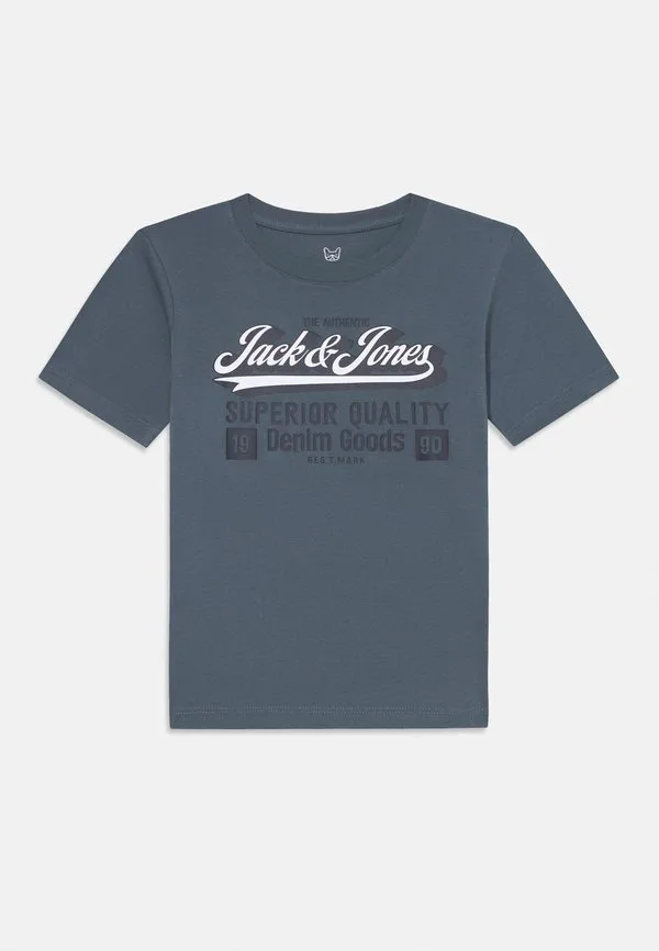 Футболка с логотипом jjelogo и принтом на воротнике. Jack & Jones Junior, Stormy Weather