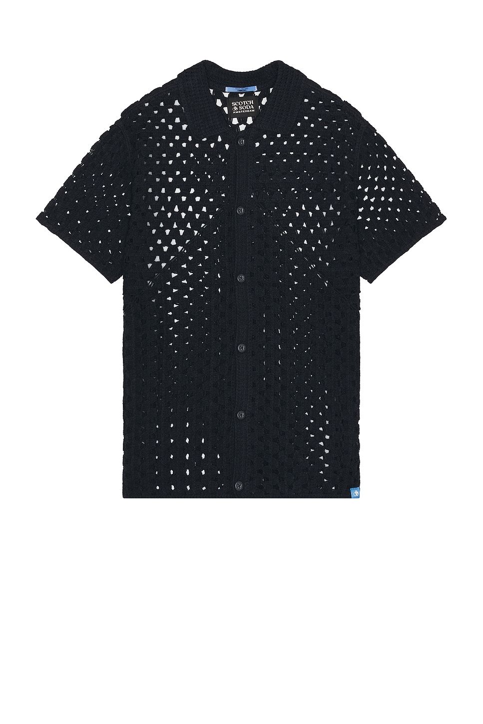 

Рубашка с короткими рукавами крючком Scotch & Soda, цвет night