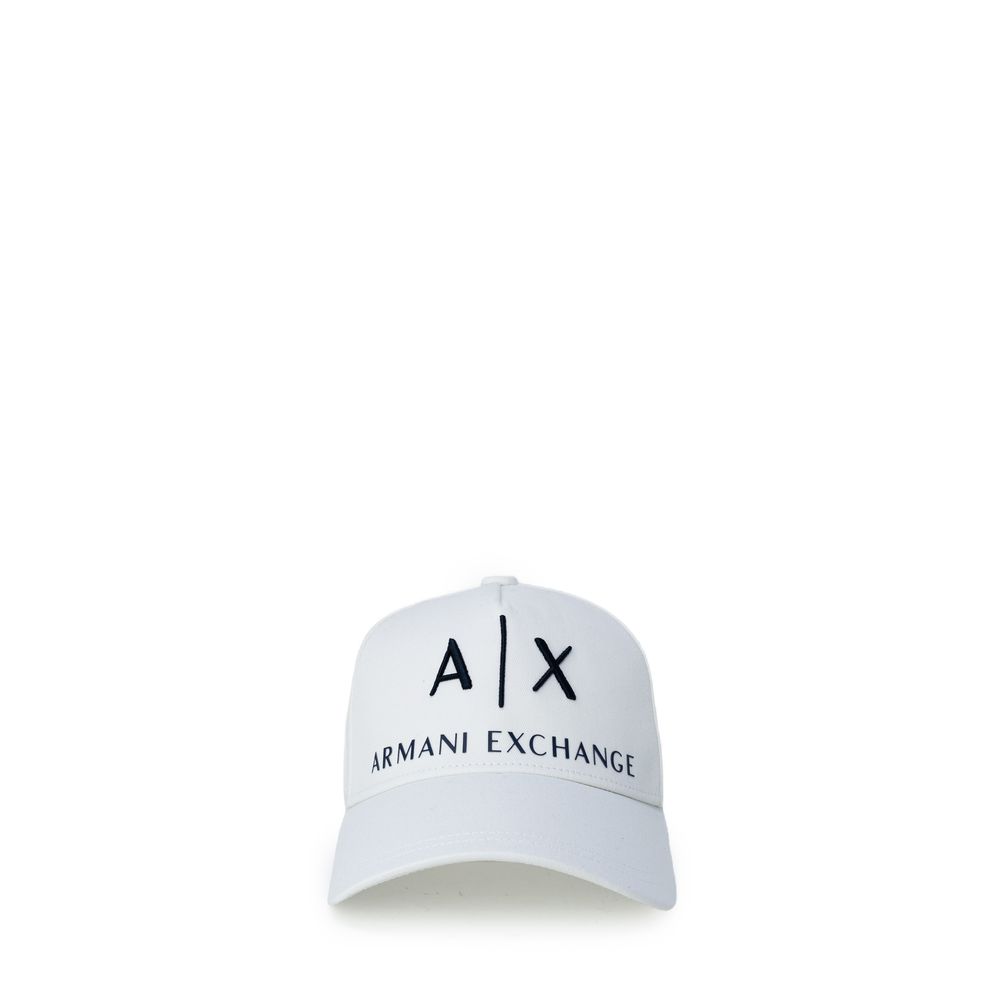 

Кремовые хлопковые шапка и кепка Armani Exchange