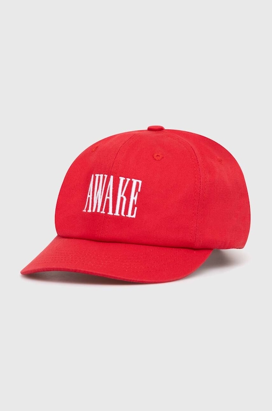 

Хлопковая бейсболка с логотипом Logo Hat Awake Ny, красный