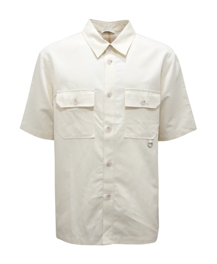 

Рубашка из хлопка и льна в стиле 24ec1m0g0810063 Paolo Pecora, белый