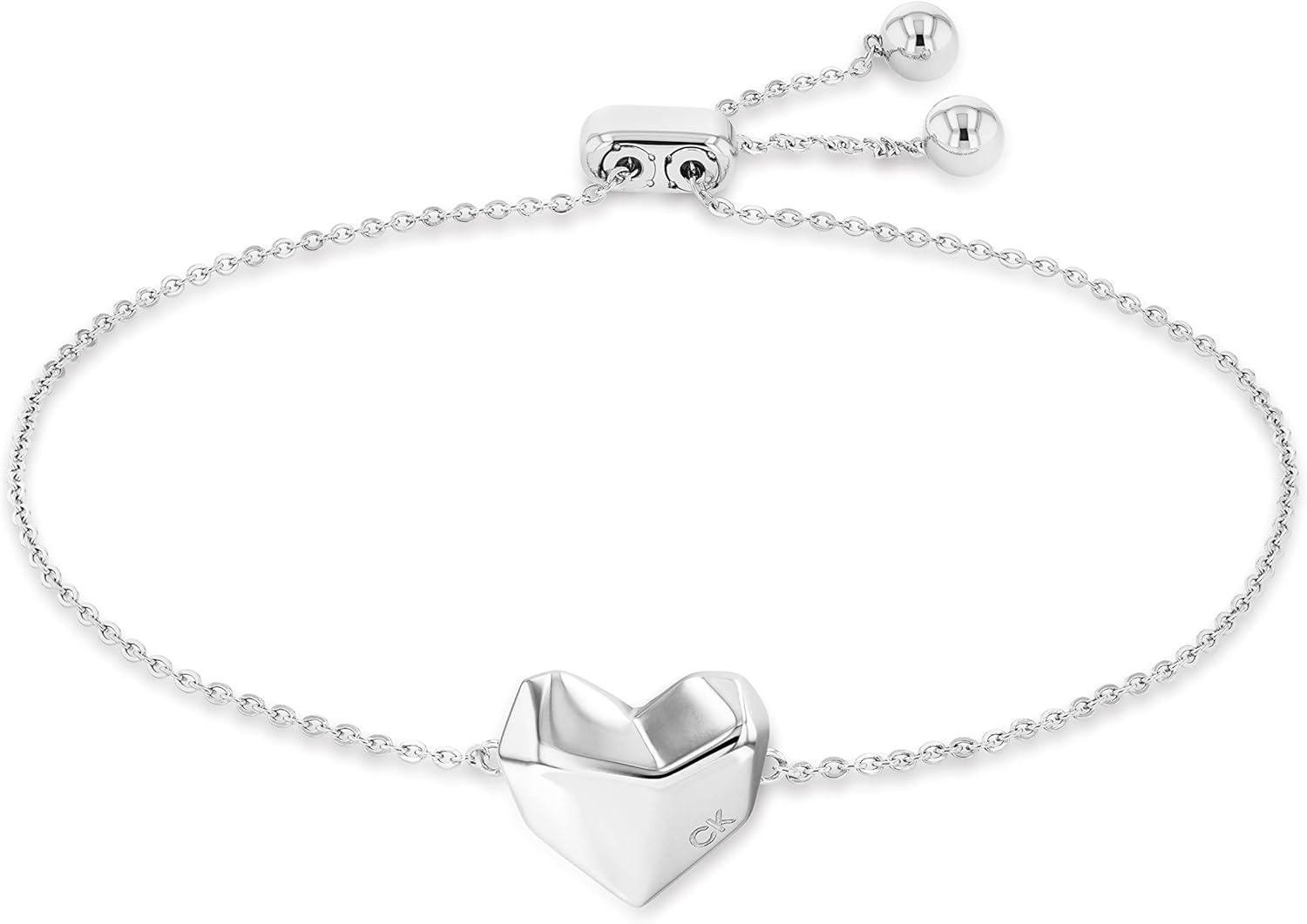

Женский браслет-цепочка Calvin Klein: современный дизайн в форме сердца на все случаи жизни, Silver