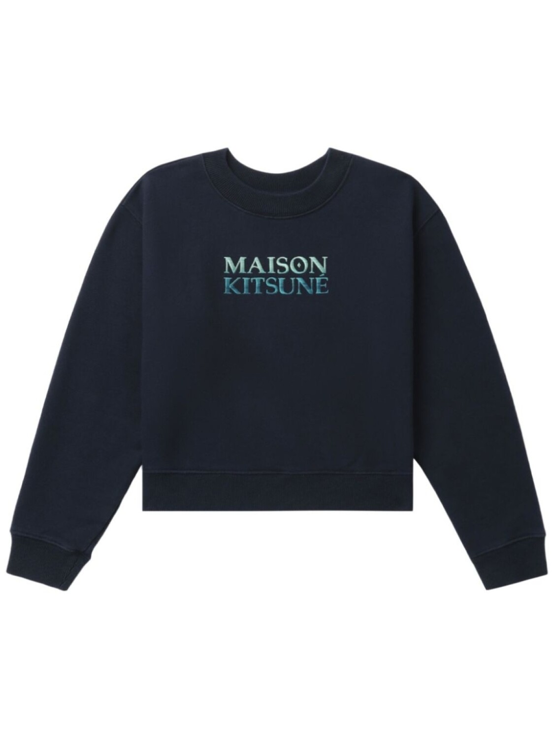 

Толстовка с вышитым логотипом Maison Kitsuné, синий