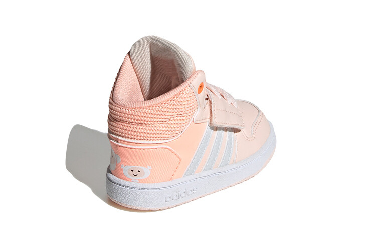 Кроссовки adidas neo Hoops 2.0 Toddler Shoes TD Mid-top Pink/white — фото 4