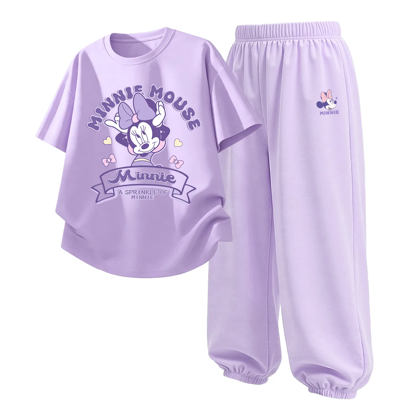 Детский спортивный костюм Casual Sportswear 2 Piece Set Disney, Di Color Ribbon Taro Purple+Deni Knot K Taro Purple
