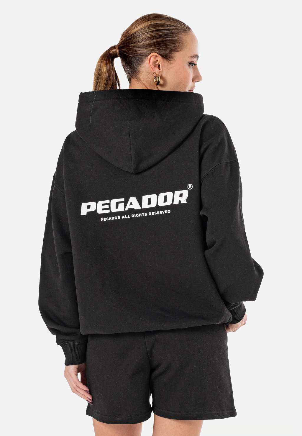 

Толстовка на молнии RAMIRA OVERSIZED Pegador, черный