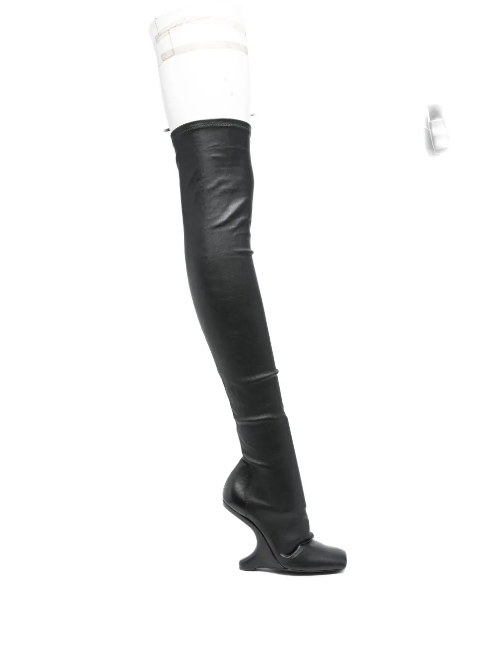 Сапоги Cantilever на каблуке 120 мм Rick Owens Lilies, черный