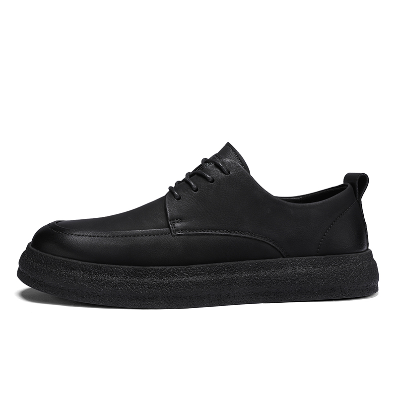 Mulinsen Мужские скейтерские кроссовки лоу-топ серые, цвет Gray[Leather Shoe Size : Size 40 in This Model = Athletic Shoes 41] — фото 3