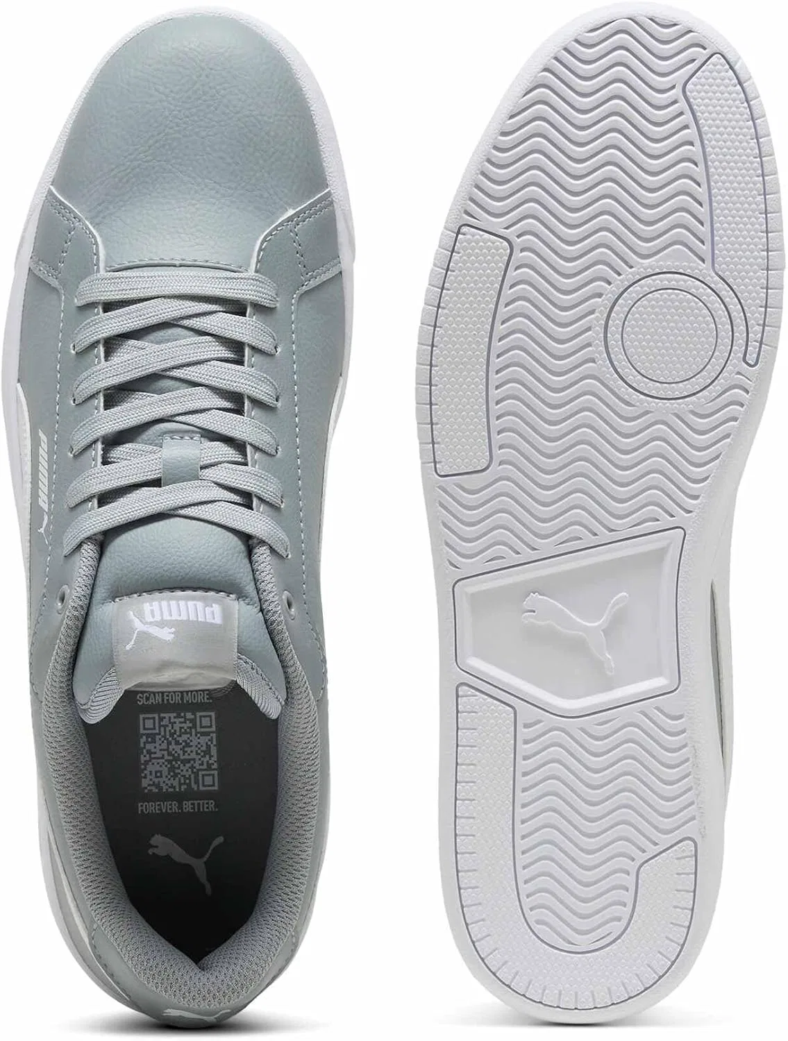 Кроссовки Puma Unisex 398417, Cool Mid Gray Puma White — фото 4