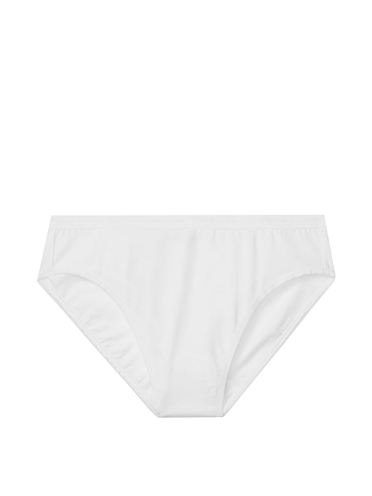 Трусики-Слипы из эластичного хлопка с высоким вырезом Victoria'S Secret, smooth vs white — фото 3