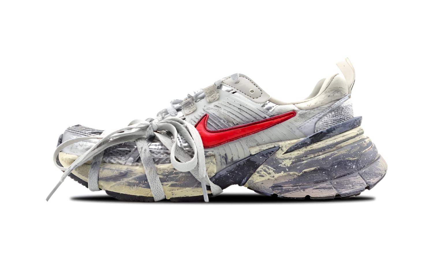 

Nike V2K Run Low top Casual Running Shoes мужские серо-белые