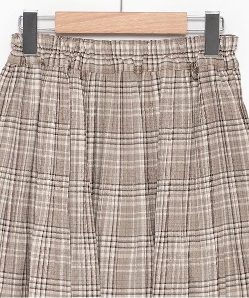 Детские плиссированные шорты-юбка в клетку pom ponette junior красные — фото 3
