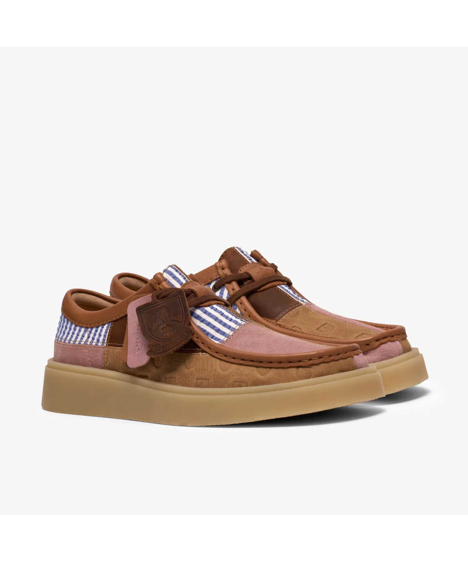Мужские кожаные мокасины Clarks Torview разноцветные — фото 4