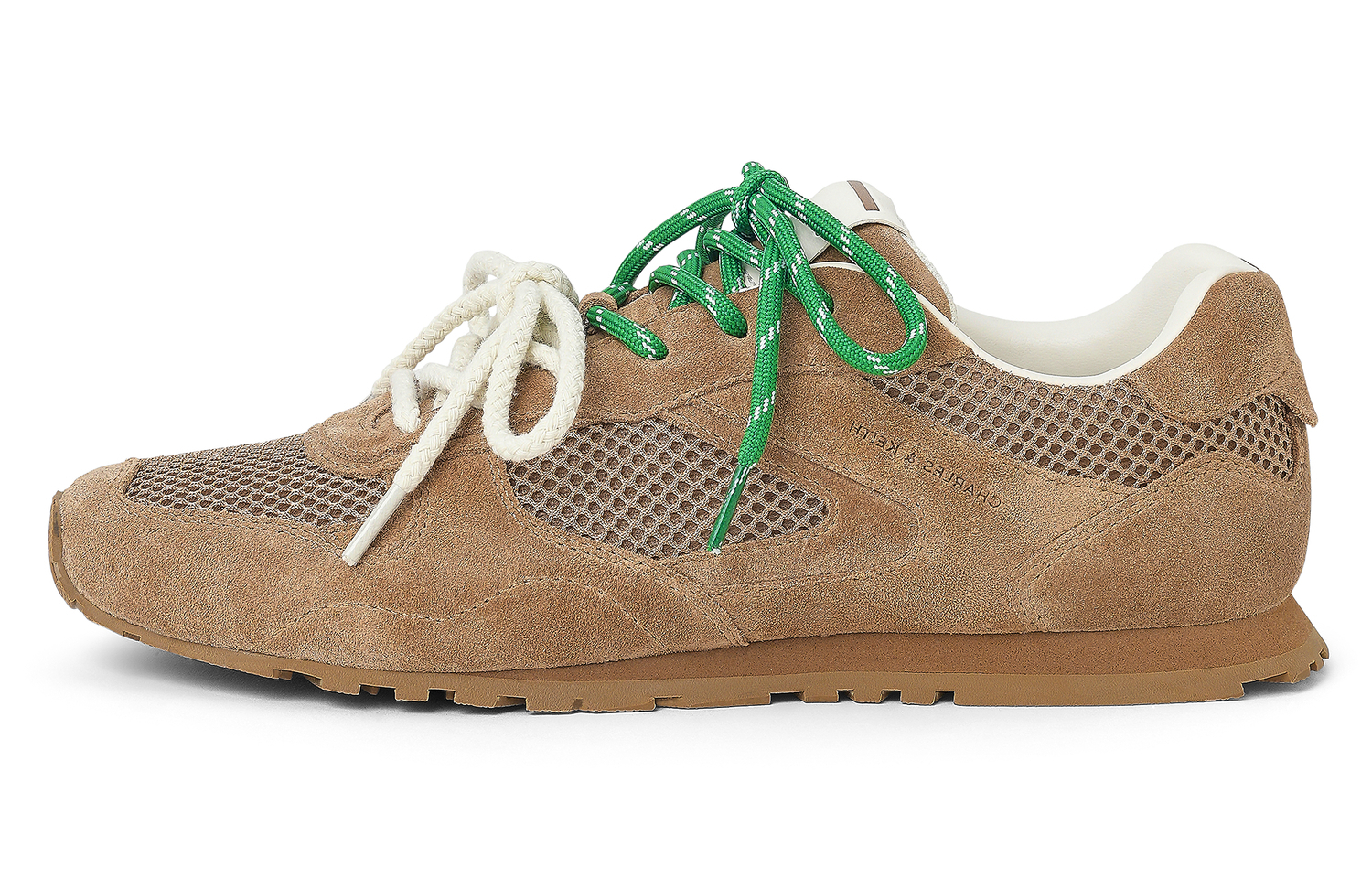 CHARLES&KEITH Кроссовки женские Small Ck на низком каблуке 1,6 см, легкие, противоскользящие, повседневные, коричневые, цвет Brown Brown