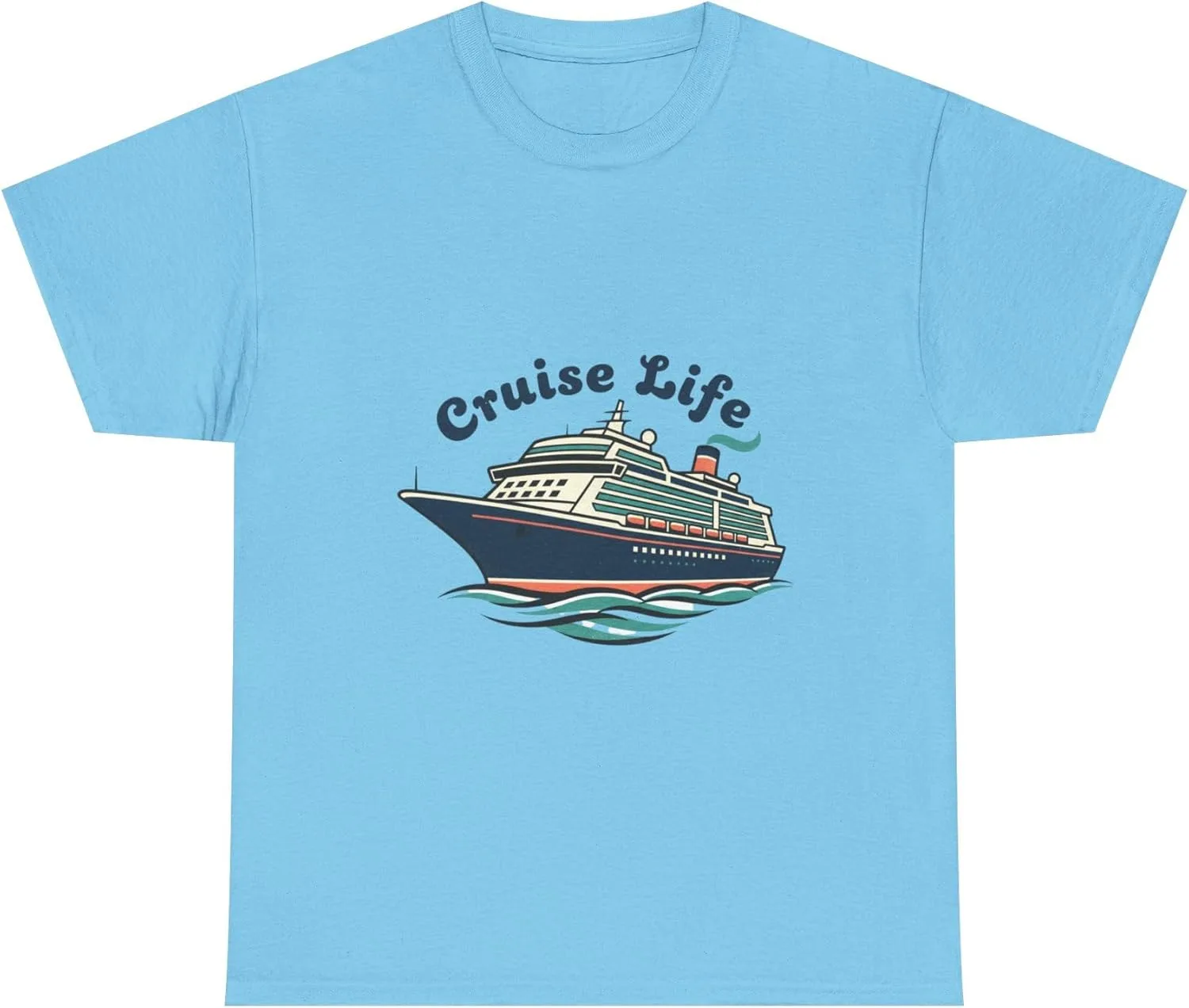 Футболка Cruise Life Ship с морским принтом GENERIC, Sky
