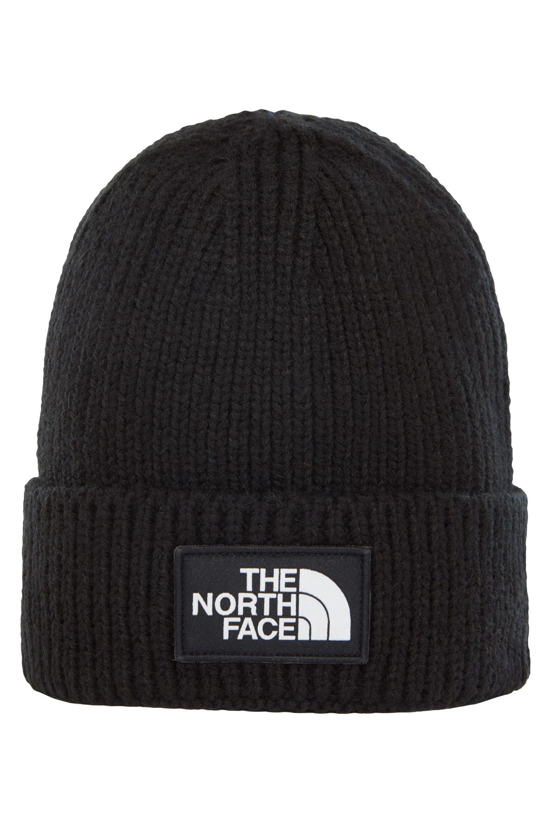 

Черная шапка с манжетами с логотипом The North Face, черный