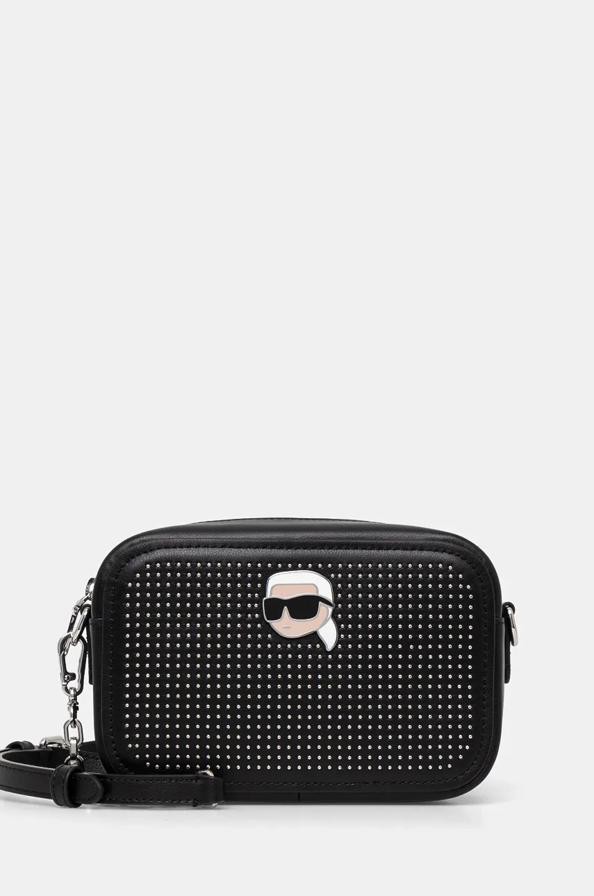 

Кожаная сумочка Karl Lagerfeld, черный