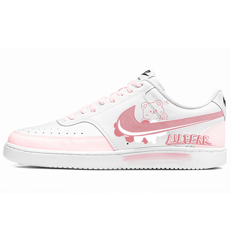 

Court Vision 1 Скейтборд Кроссовки Мужские Низкие розовый Nike, розовый/белый