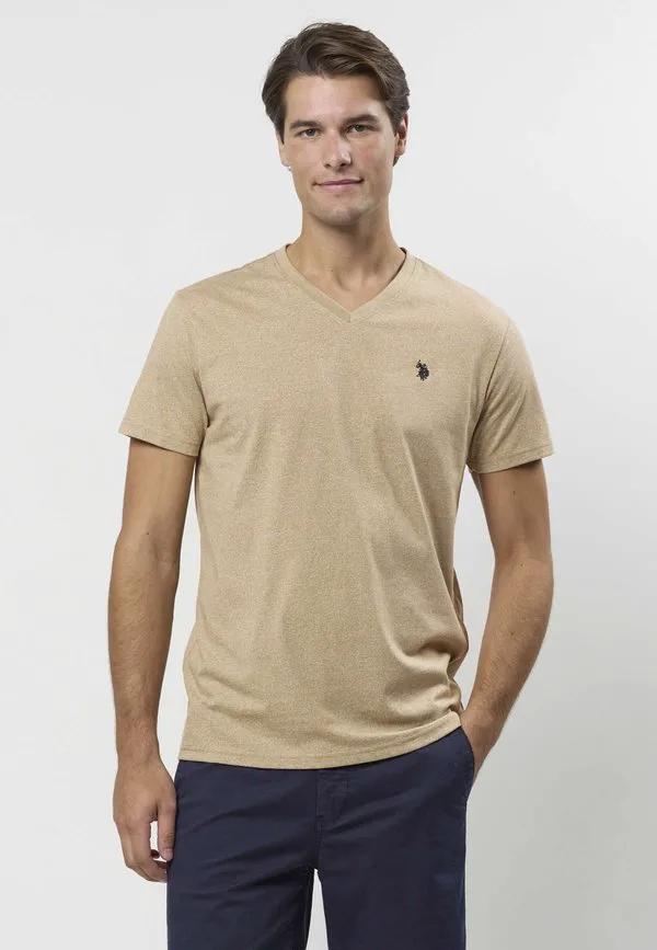Базовая футболка umcem U.S. Polo Assn., Crockery Melange