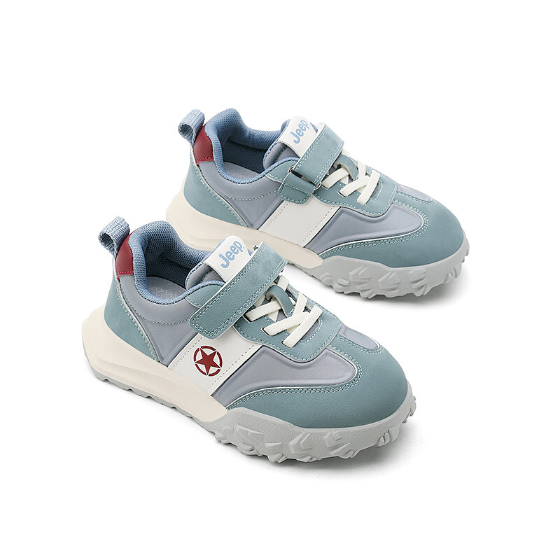 Кроссовки Jeep Kids Lifestyle Shoes Kids Low-top Off-white, синий/белый/слоновая кость — фото 4